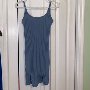 Light blue tight mini dress